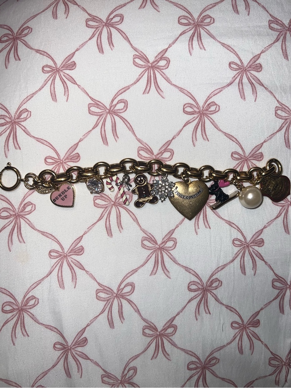 Juicy Couture Y2K winter charm bracelet